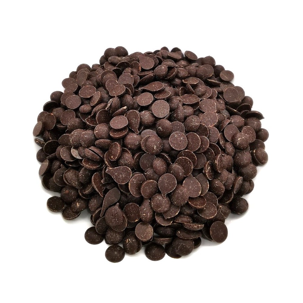 Bitter chocolate 60% cocoa - dark discs - 250g