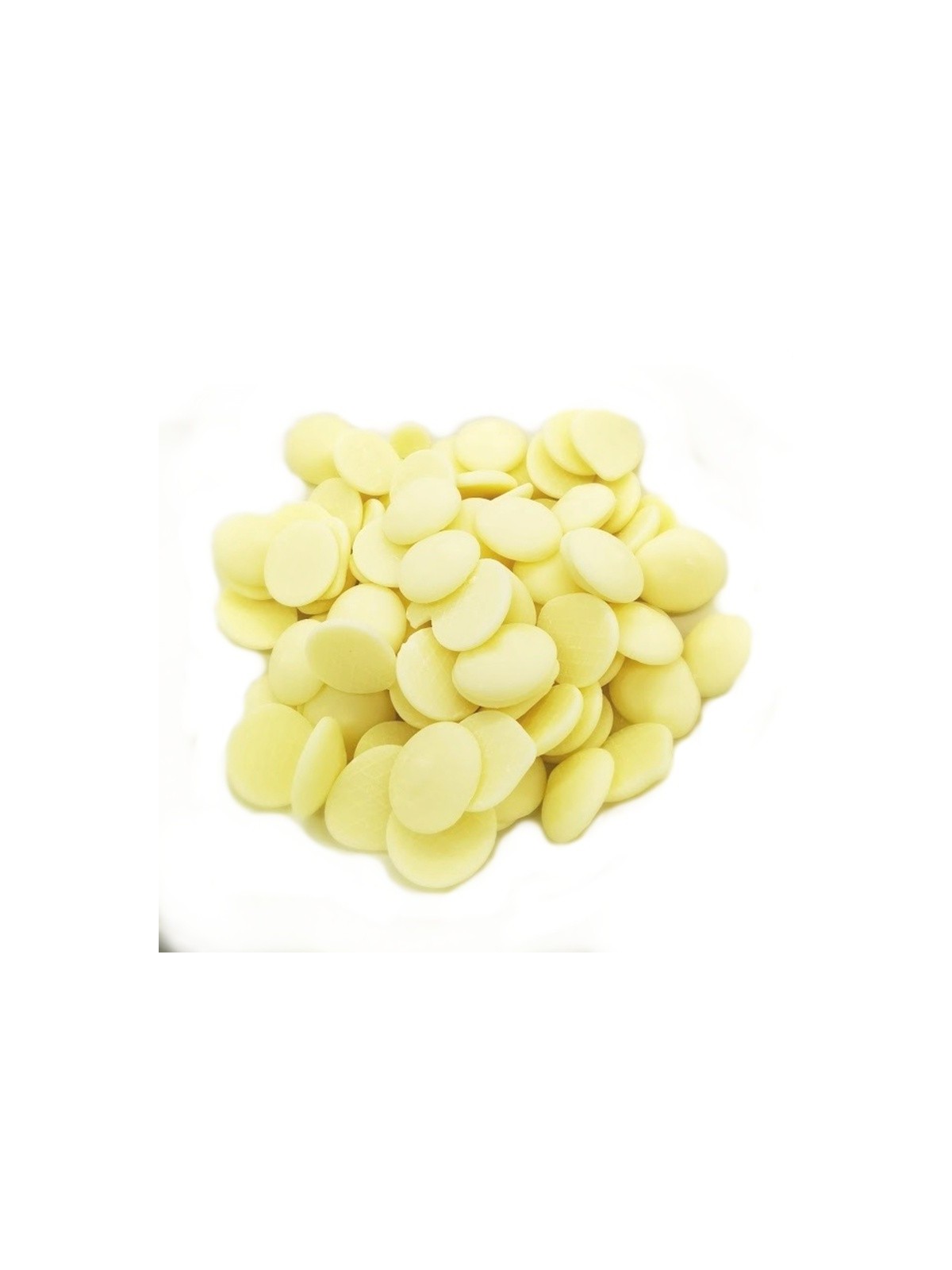 White chocolate 29% - white discs / chips- 250g