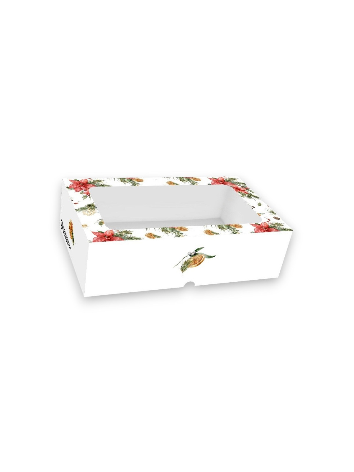 Boxes for Christmas cookies - Poinsettia - 25 x 15 x 7cm