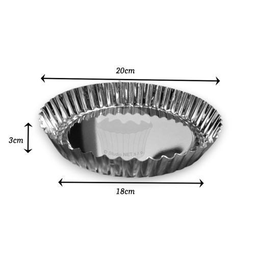 Pie baking mold 20cm - 1pc