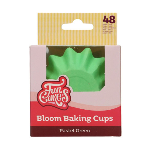 FunCakes Bloom Baking Cups - pastel Green - 48pcs