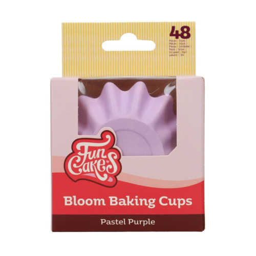 FunCakes Bloom Baking Cups - pastel purple - 48pcs