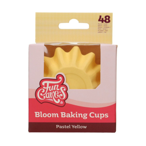 FunCakes Baking Cups massiv - pastel Gelb - 48 Stk