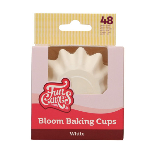 FunCakes Baking Cups massiv - Weiß - 48 Stk