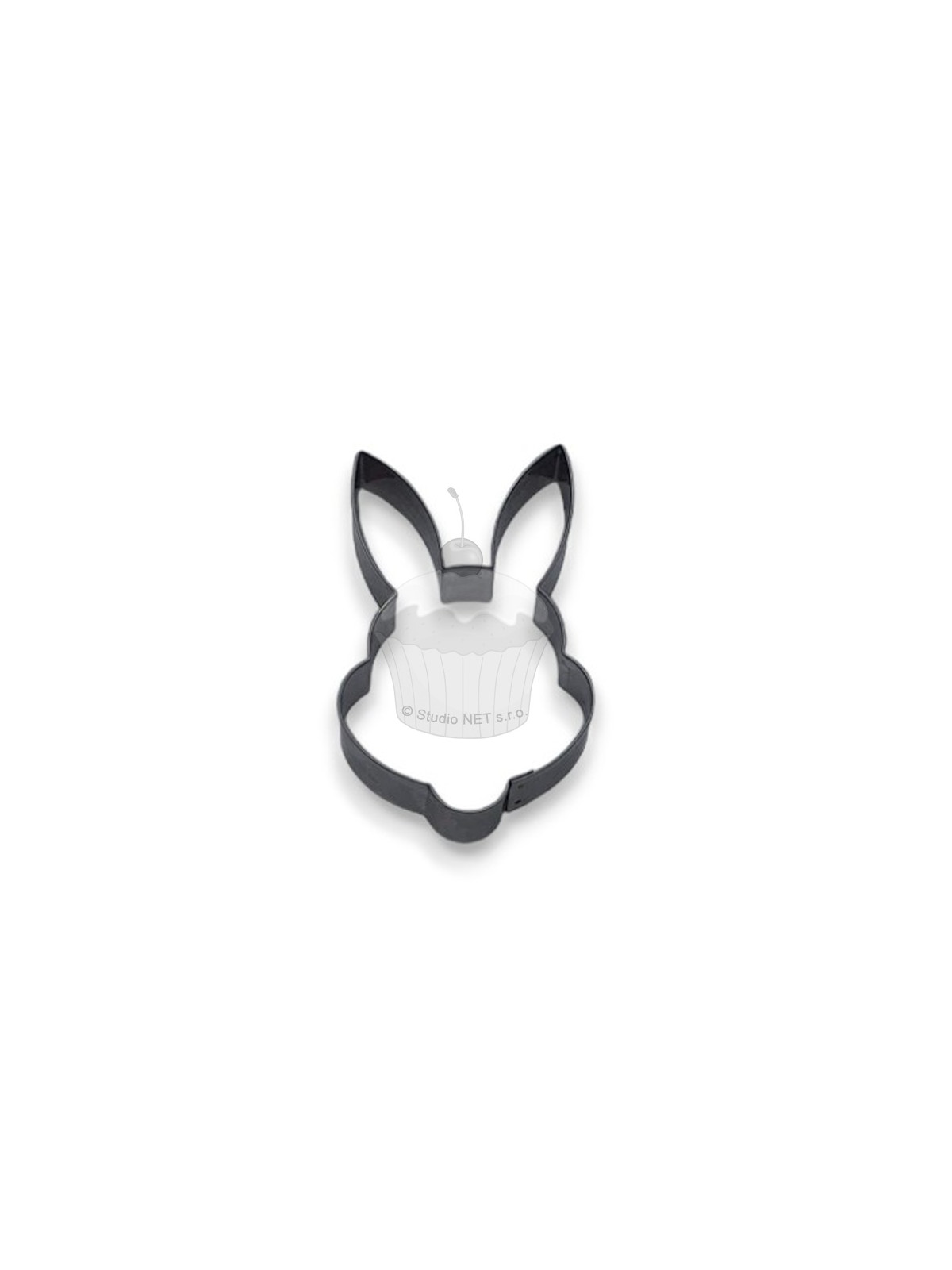 Stainless steel cookie cutter - rabbit head - 9.5cm