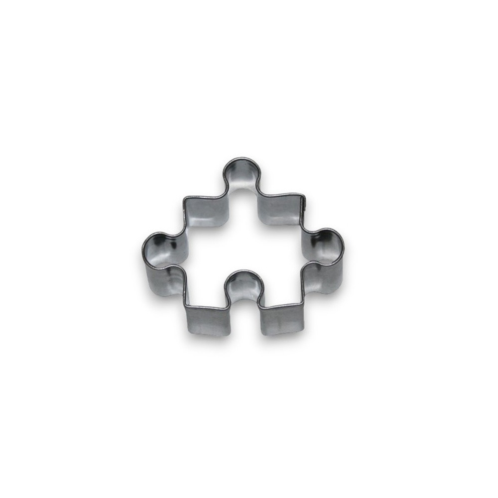 Stainless steel cookie cutter -  puzzle 4,7cm