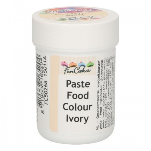 DISCOUNT: FunCakes ivory - gel color - ivory - pot - 30g