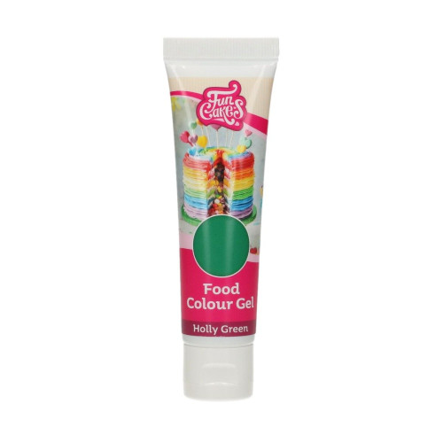 FunCakes edible funcolours gel -  Holly Green  30g