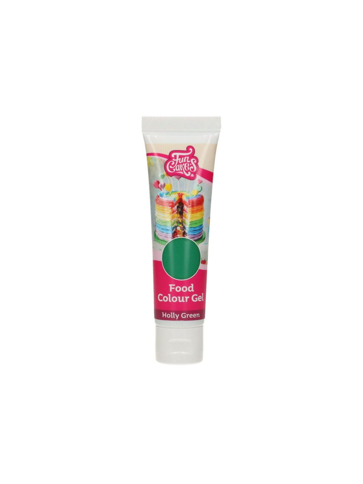 FunCakes edible funcolours gel -  Holly Green  30g