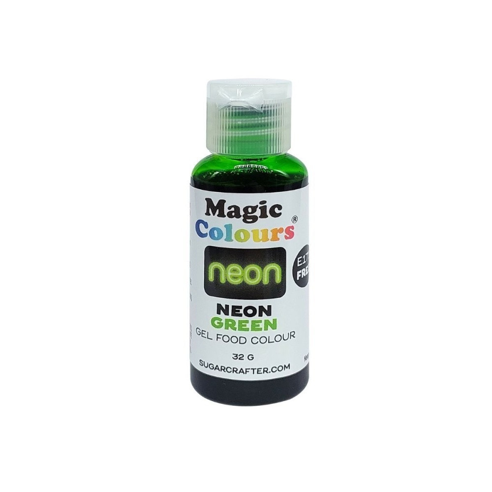 Magic Colours Neon Gel Colour - Neon Green - 32 g