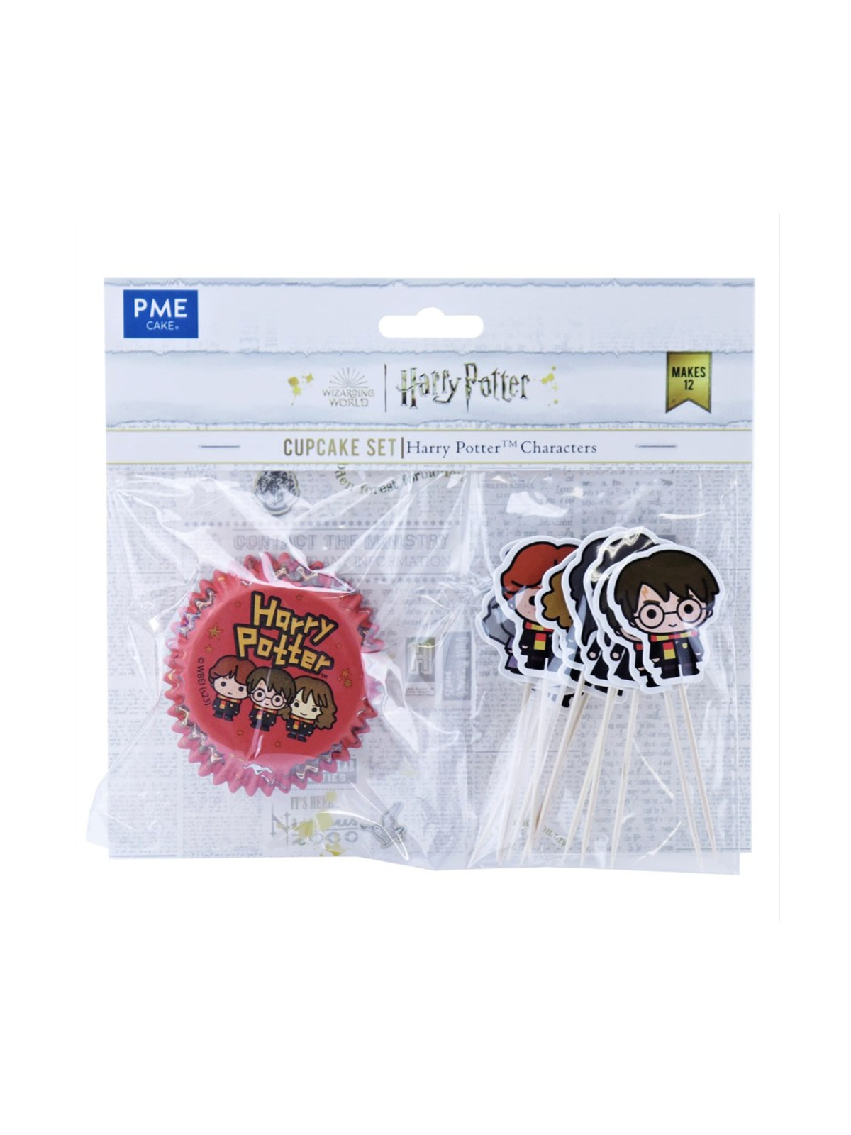 PME Harry Potter - set cukrářských košíčků se zápichy - 12+12ks