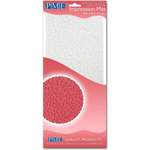 PME impression mat - Otiskovací podložka Mini Heart - mini srdíčka