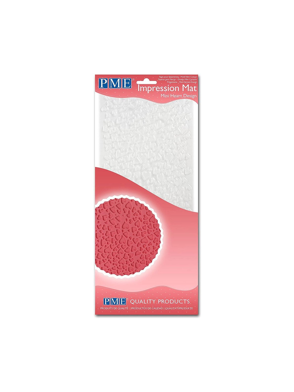 PME impression mat - Otiskovací podložka Mini Heart - mini srdíčka
