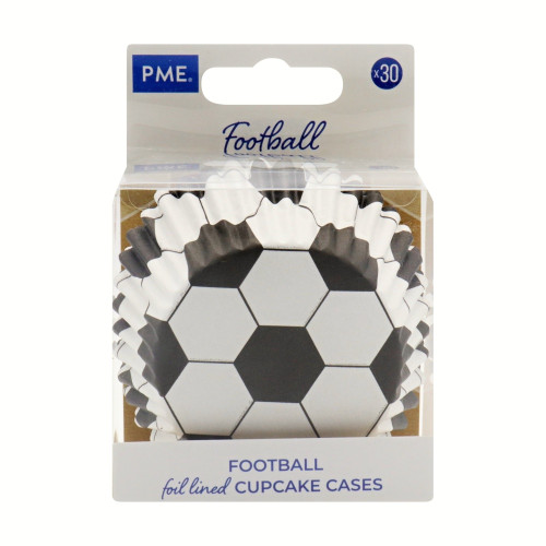 PME cukrářské košíčky s fólií - Fotbal - 30ks