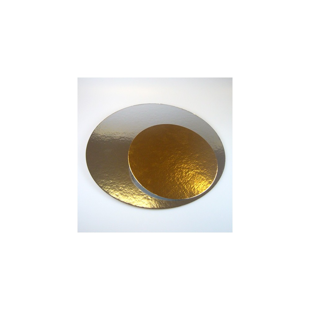 Cake boards silver/gold Round 26cm