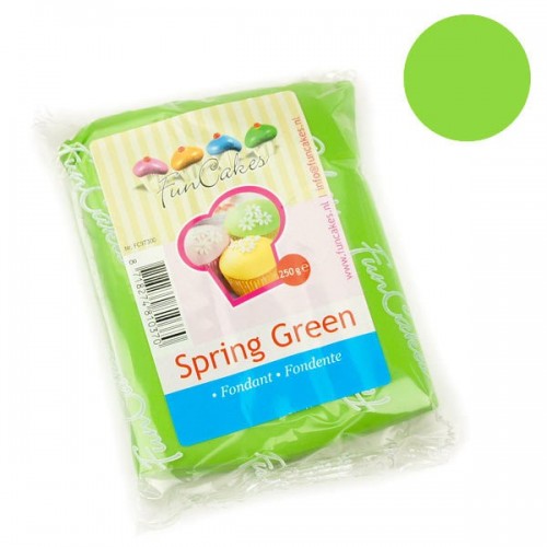 FunCakes Ready Rolled Fondant Icing Spring Green - Green - 250g