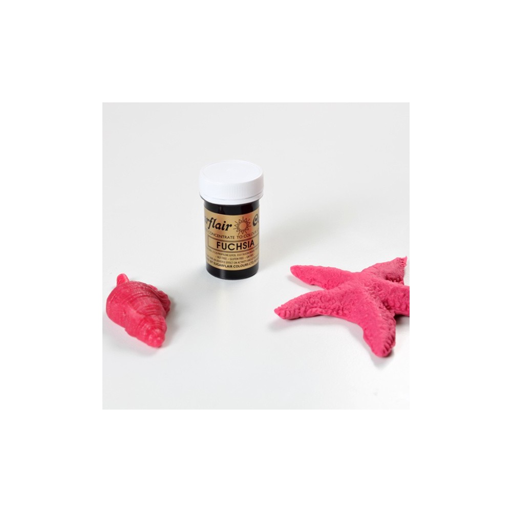 Sugarflair gelová barva - růžová fuchsiová - Fuchsia - 25g