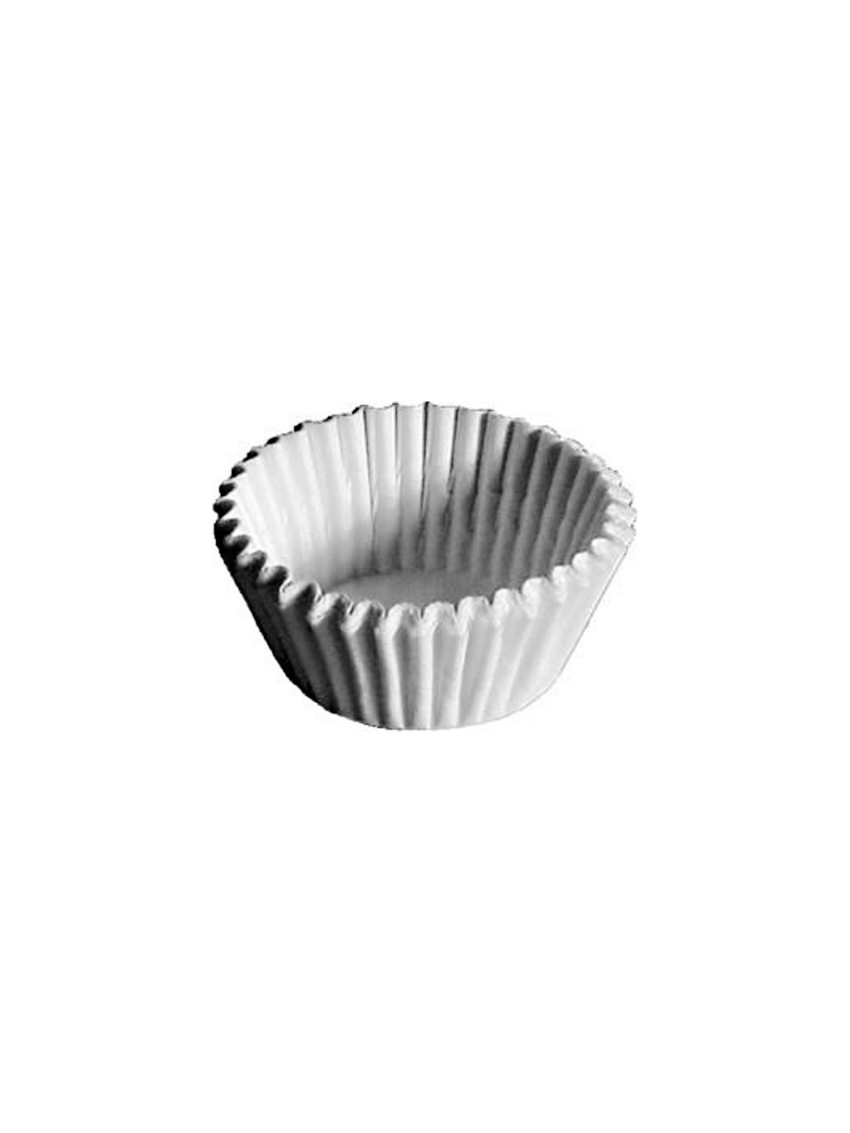 Cupcake baking liner 2,8 x 1,6cm mini - white - 100pcs