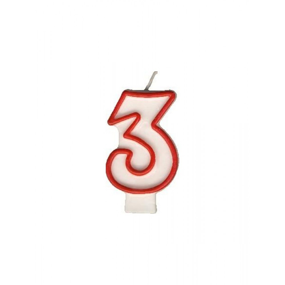 Party Numeral candle - 3