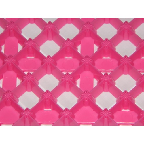 Pink Impression mat - small square - aureate