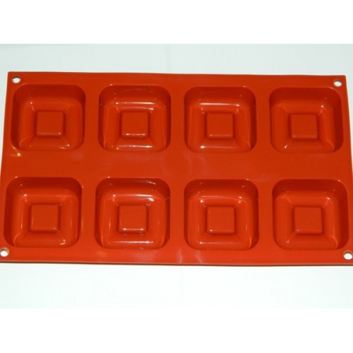 Silicone baking mold - squares 8