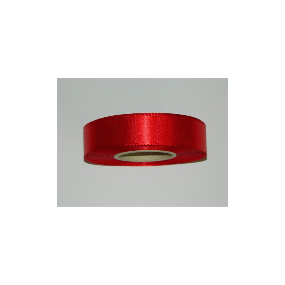 Satin ribbon - red 20m / 24 mm