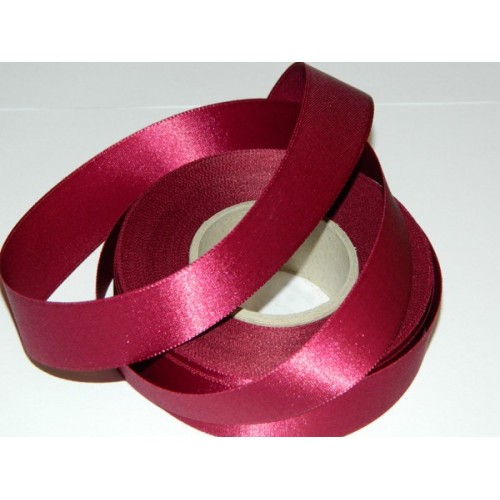 Satinband - rotwein 20m / 24 mm