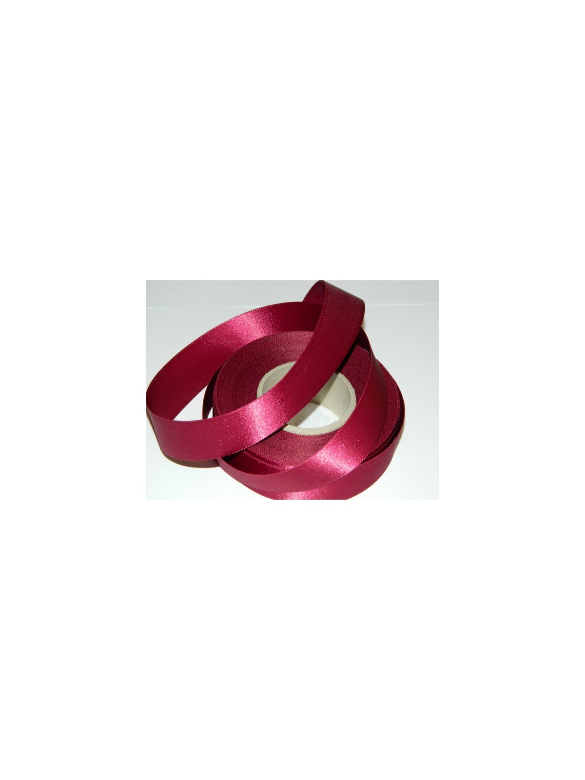 Satin ribbon - wine red 20m / 24 mm