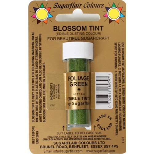 Sugarflair Dusting Colour FOLIAGE GREEN 7ml