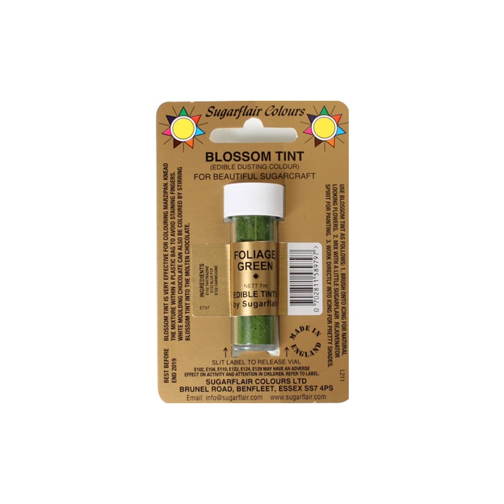 Sugarflair Dusting Colour FOLIAGE GREEN 7ml