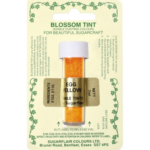 Sugarflair Blossom Tint Dusting Colours - gelb - EGG YELLOW - 7ml