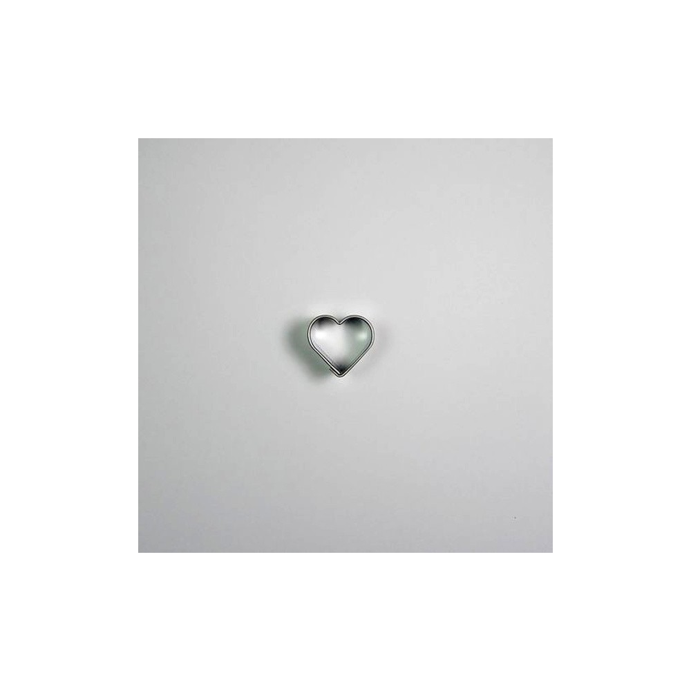 Stainless steel cookie cutter - center heart 1.9cm.