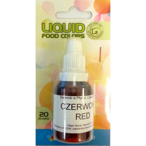 Airbrush Farbe Flüssigkeit Lebensmittelfarben Red (20ml) Rot