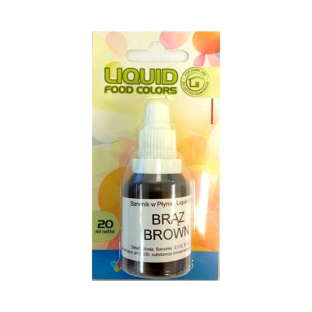 Airbrush Farbe Flüssigkeit Lebensmittelfarben Brown (20ml) Braun