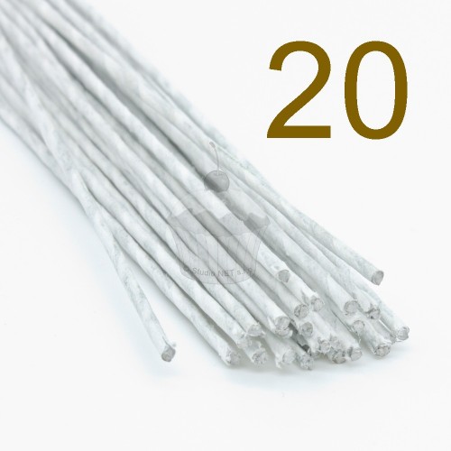 Caketools - 20  aranžovací drátky bílé - 50ks