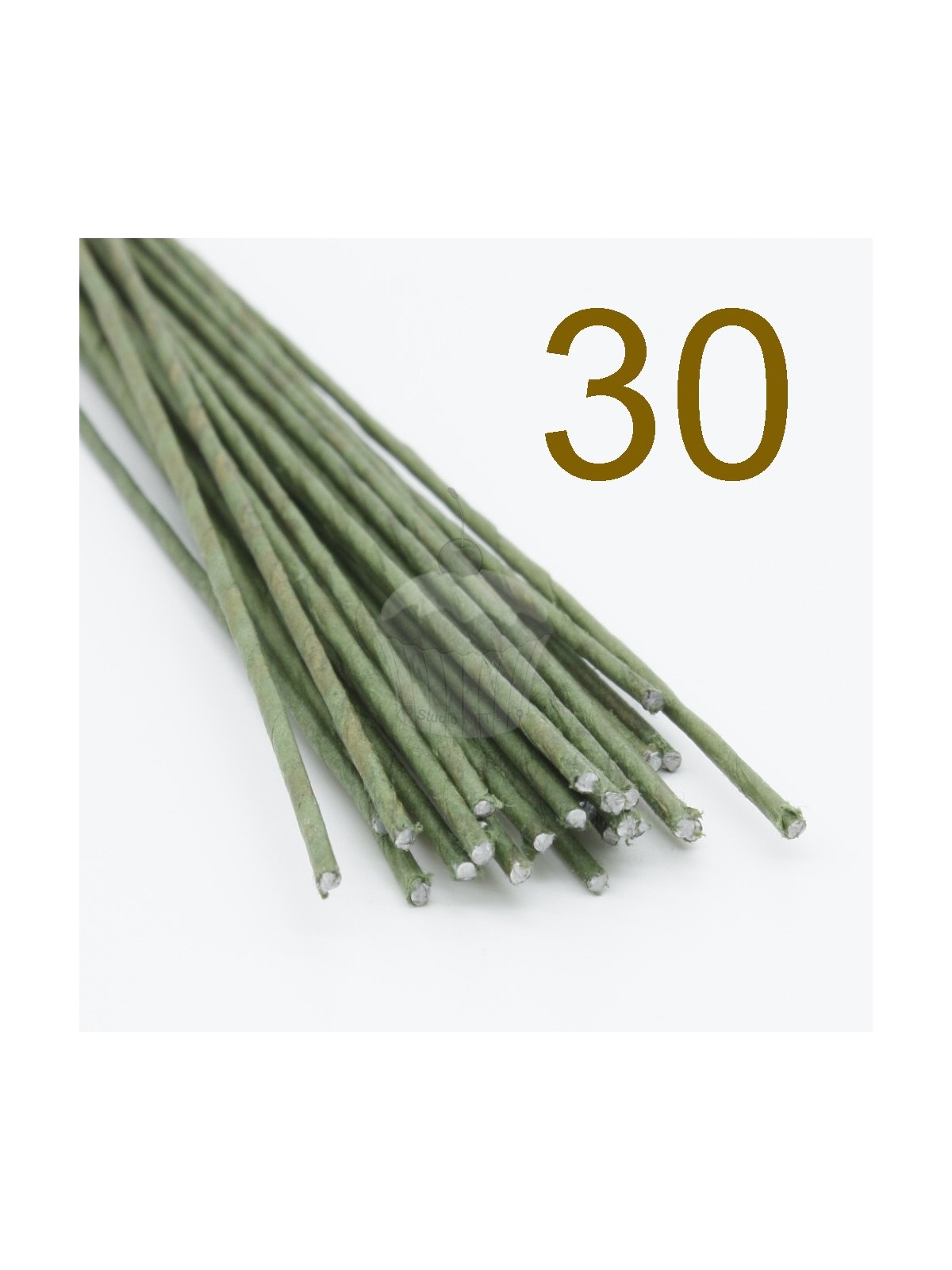 Caketools - 30 aranžovací drátky zelené - 50ks