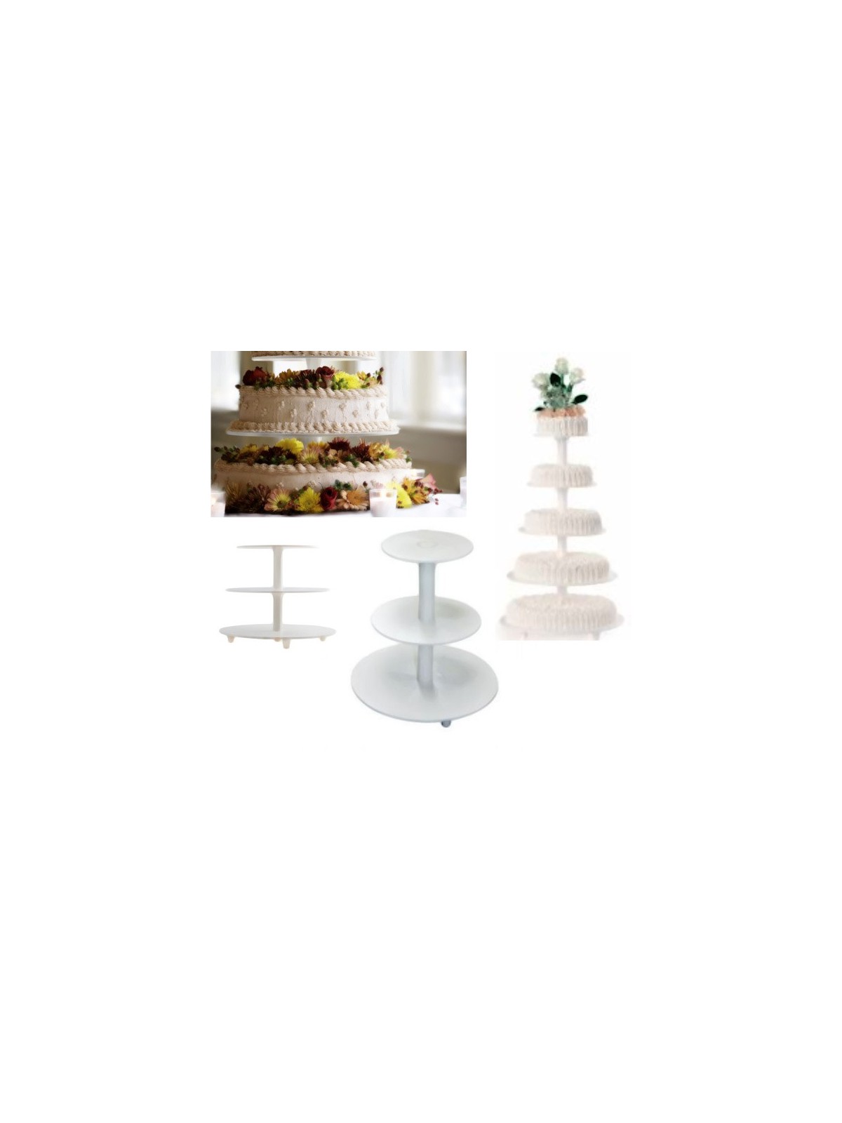 Alcas - Cake stand - 5 tiers (center column)