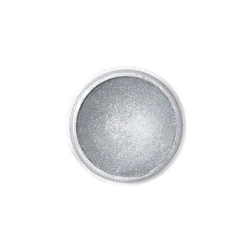 Dekorative Puderperlmuttfarbe Fractal - Dunkles Silber, Dunkles Metall Silber (2,5 g)