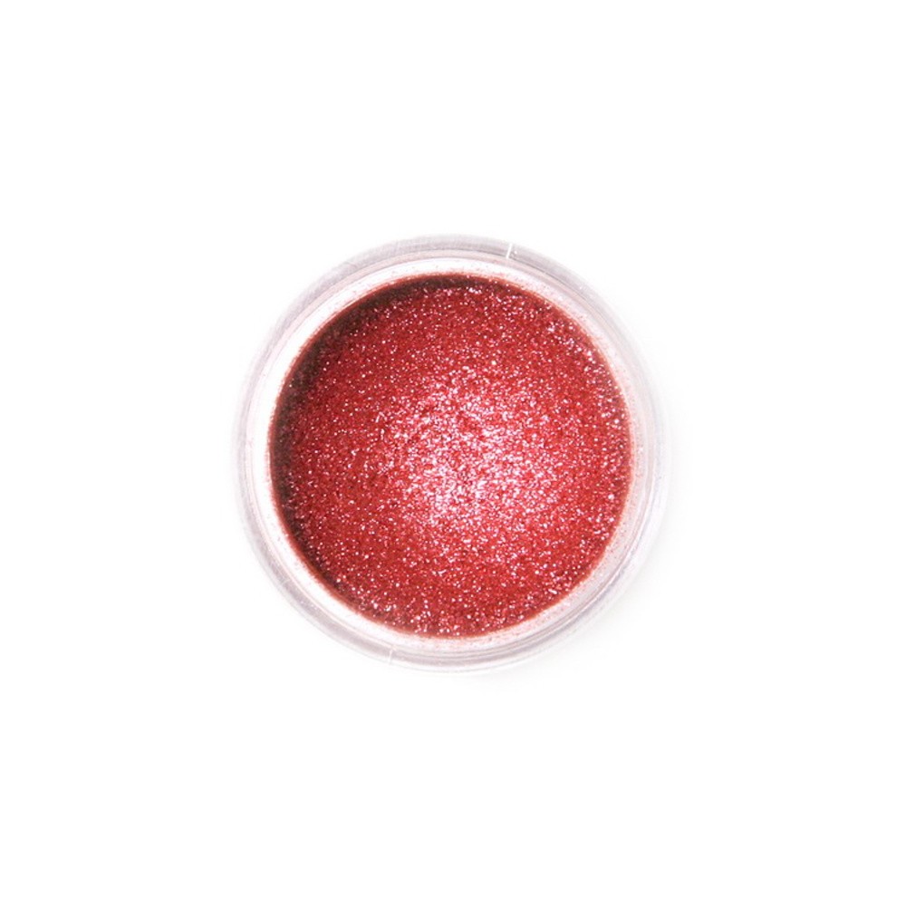 Edible pearlescent powder paint Fractal - Sparkling Deep Red, Sparkling Red (3.5 g)