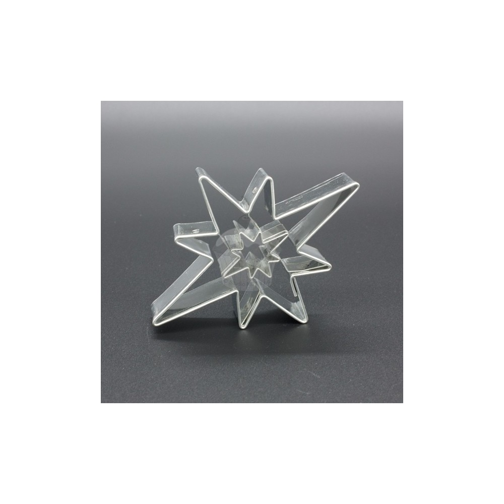 Cookie Cutter - Star 8-pointed + small star