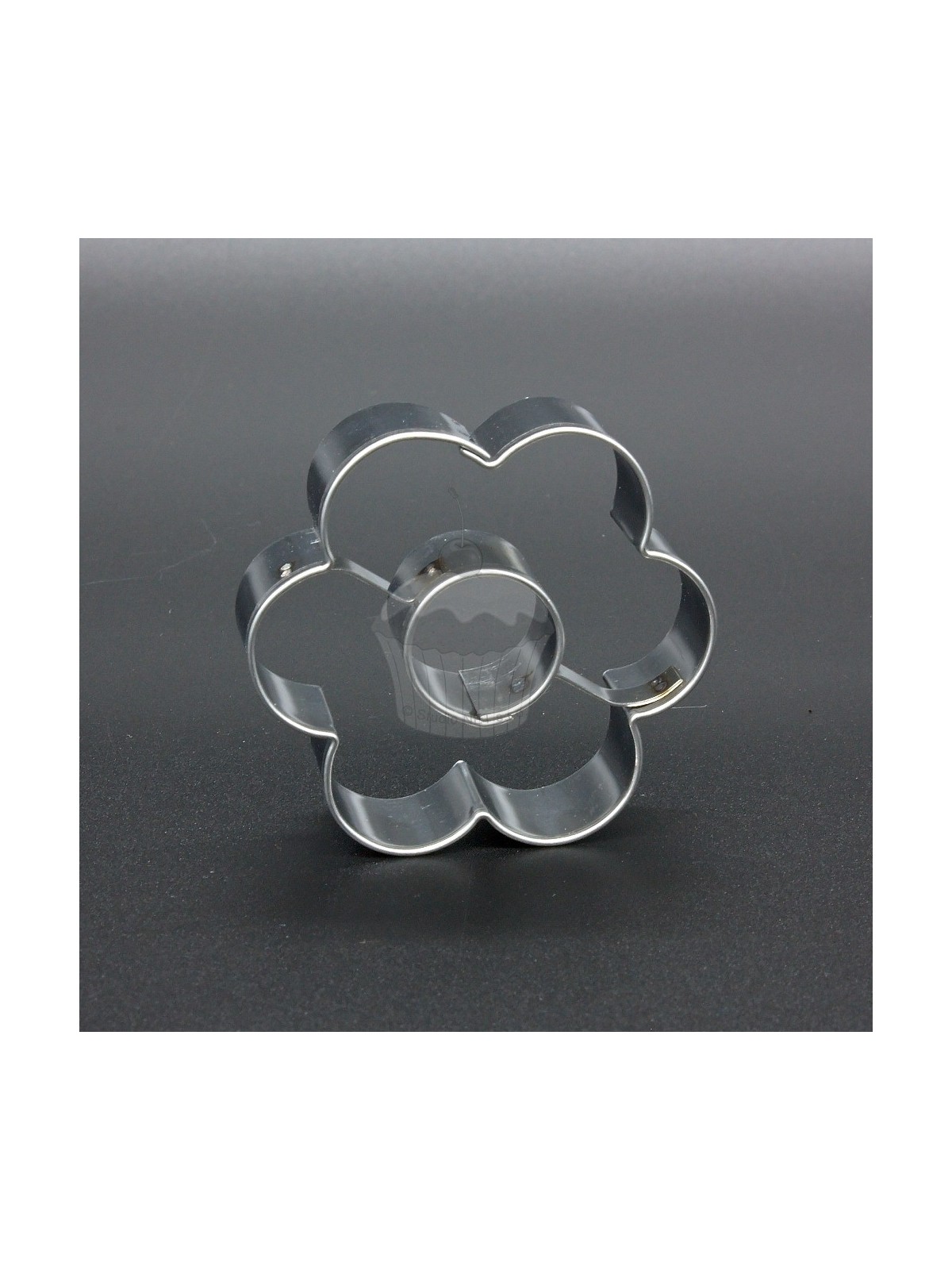 Edelstahl-Ausstecher - gross Blume + Ring