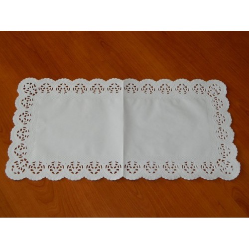 Paper lace under the cake - rectangle 25 x 38cm / 6pcs