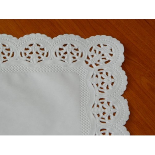 Paper lace under the cake - rectangle 25 x 38cm / 6pcs