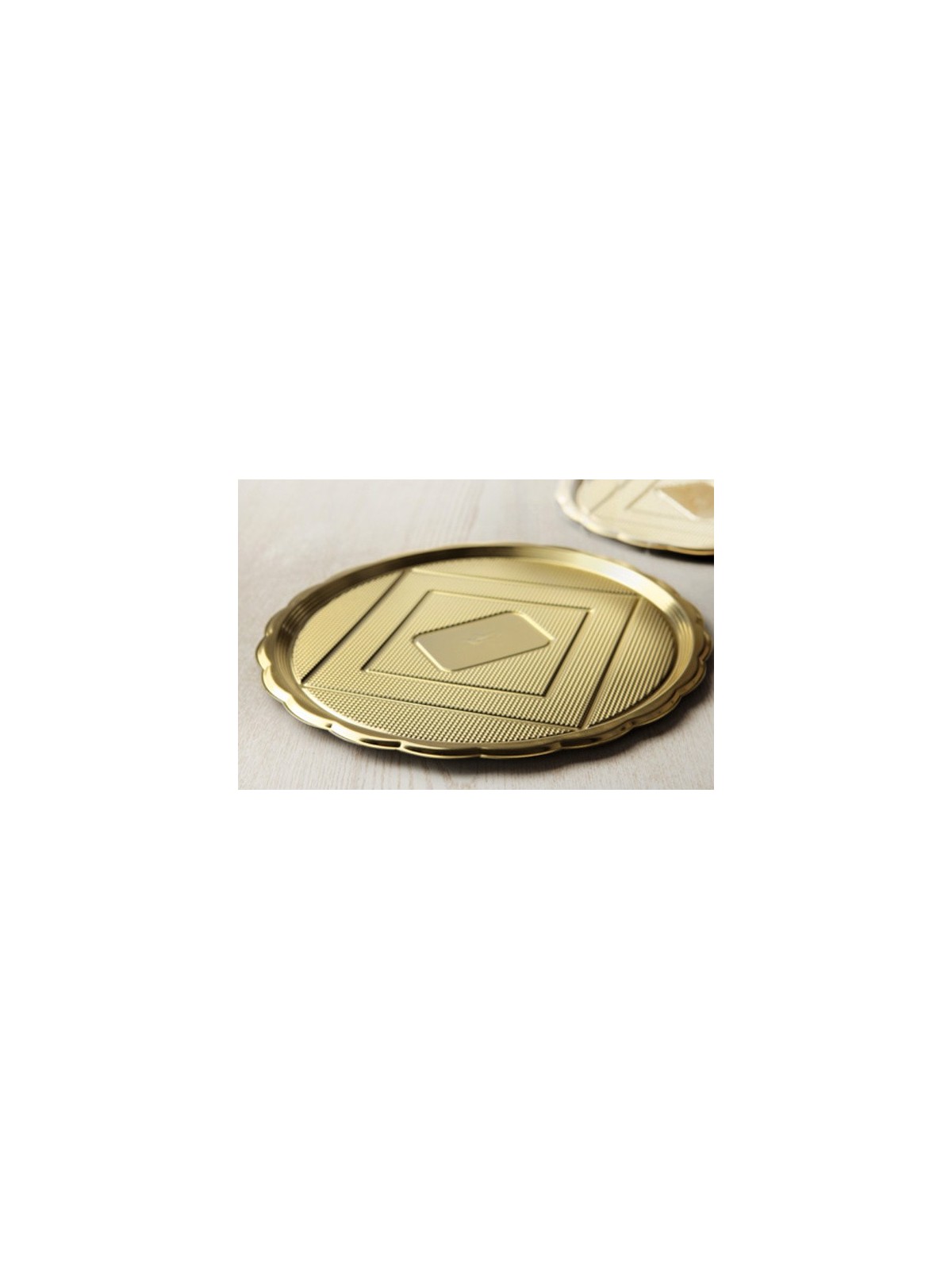 Alcas - Medoro  Kunststoff Tortenplatten -  gold rund 36 cm