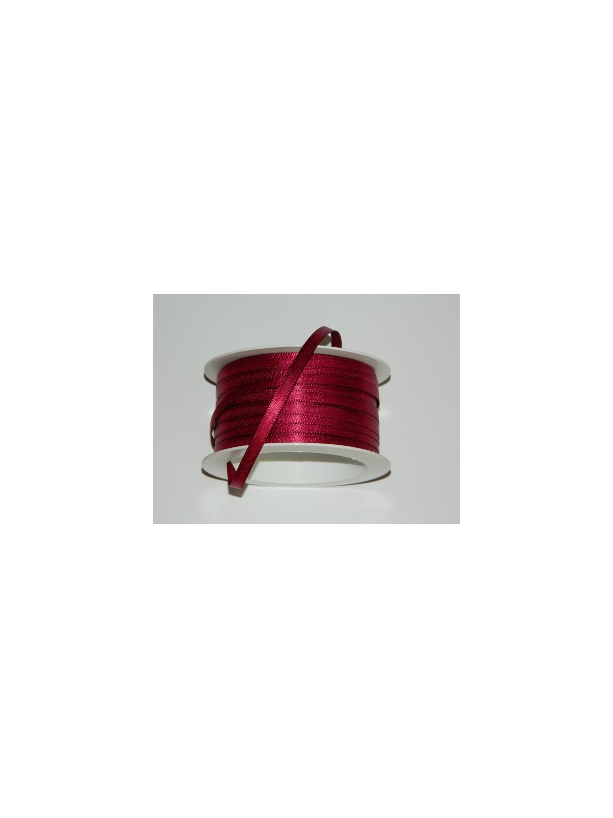 Satin ribbon - burgundy 20m / 5 mm