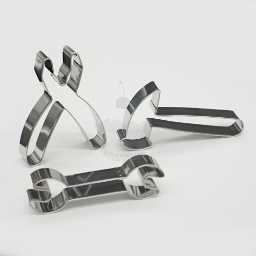 Set of stainless steel cookie cutters - tools