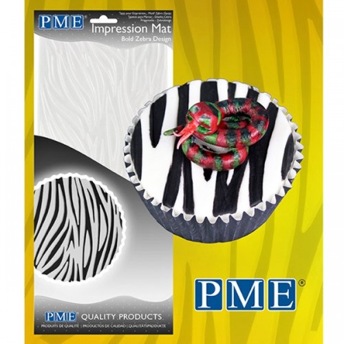 PME Impression Mat Bold Zebra - Zebra