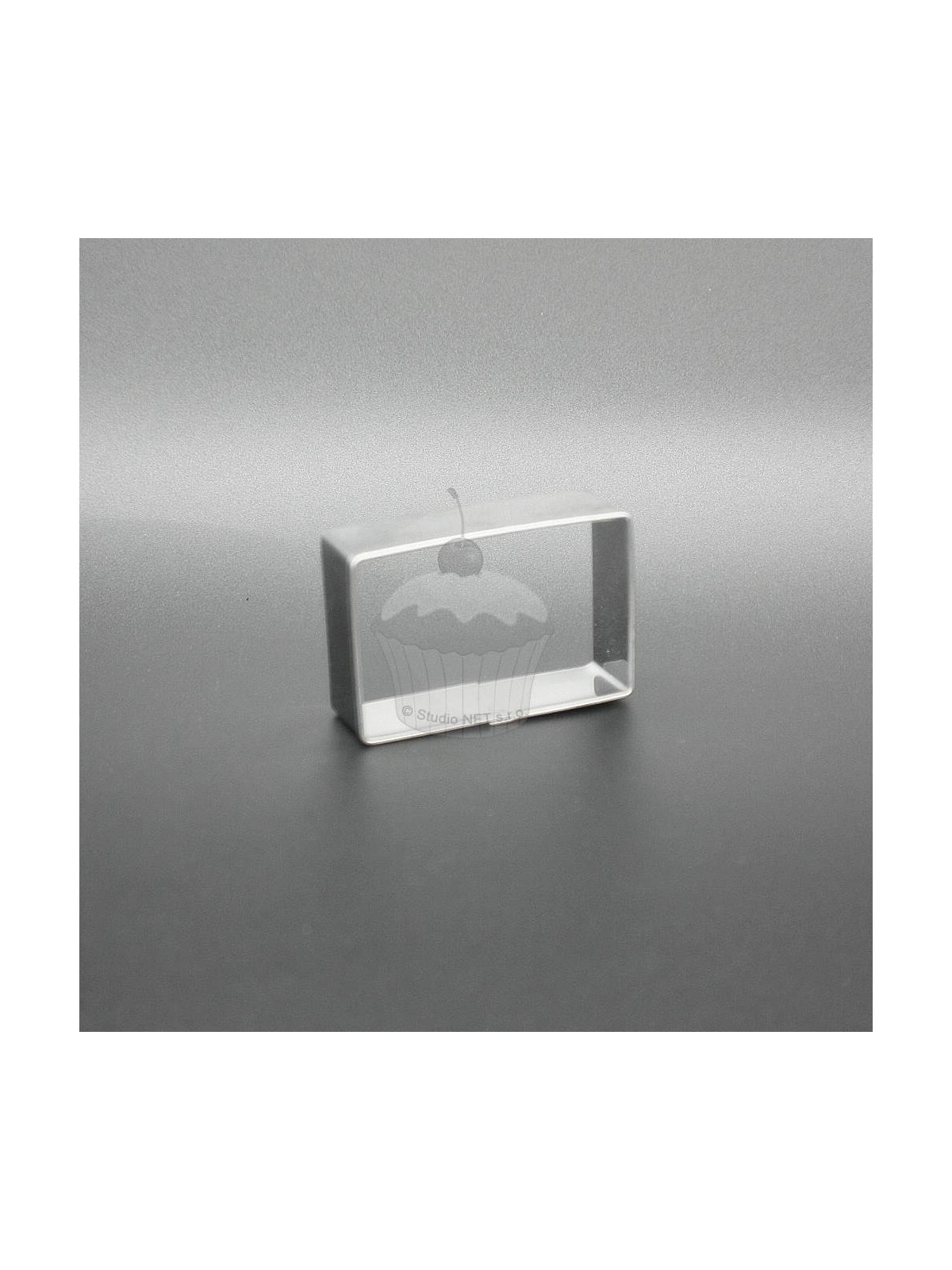 Stainless steel cookie cutter - Rectangle 4.8 x 3.1cm