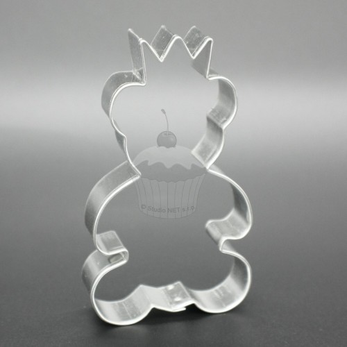 Cookie cutter - teddy bear with a crown