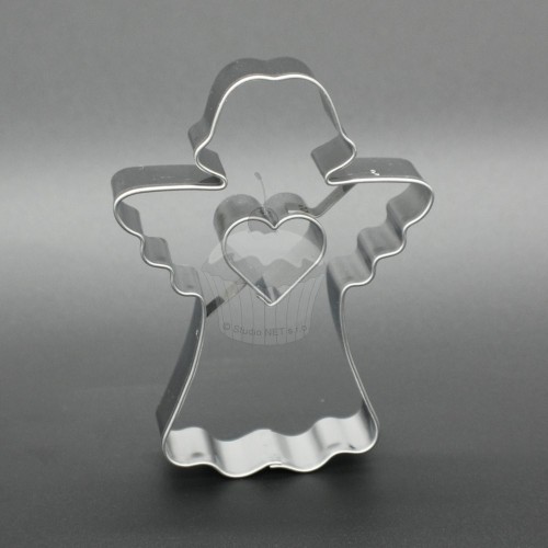 Stainless steel cutter - angel II. with heart